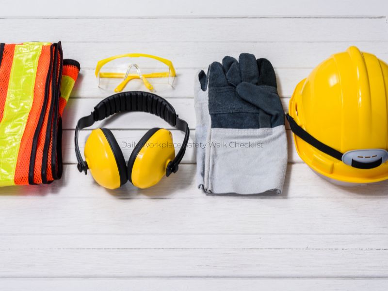 Daily Workplace Safety Walk Checklist